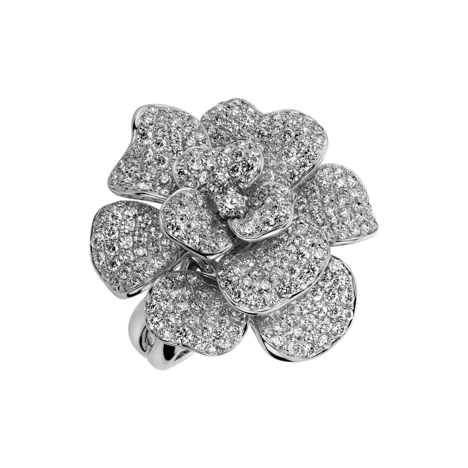 Prsteň s diamantmi Parissienne Rose