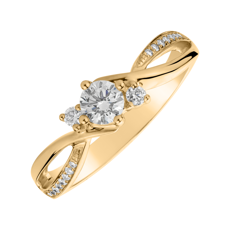 Prsteň s diamantmi Marlin