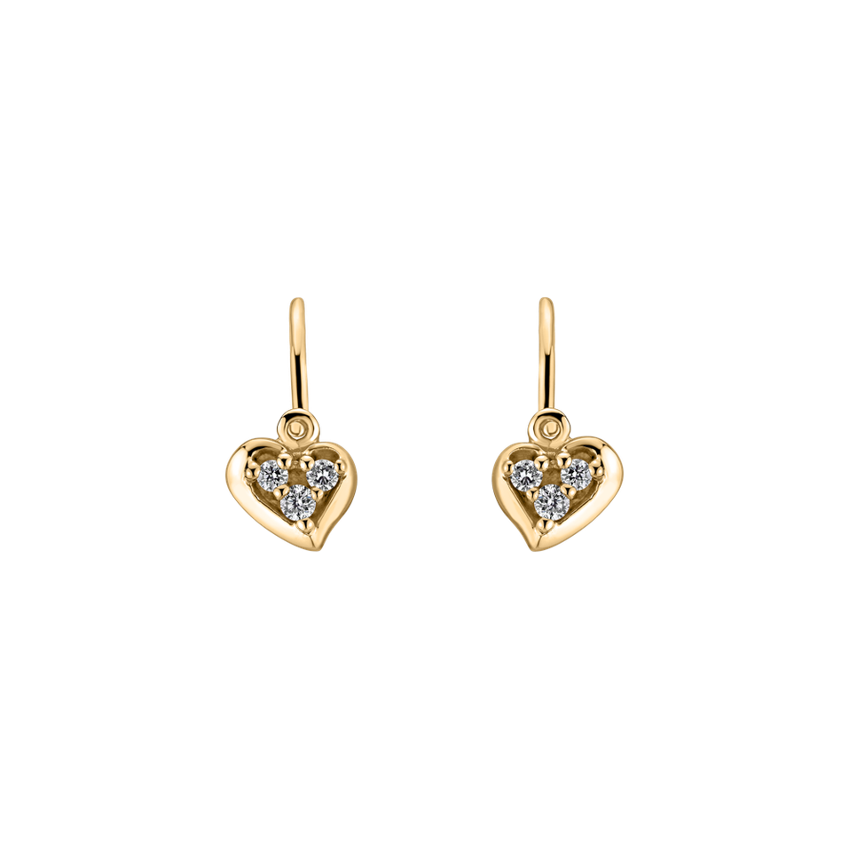 Detské náušnice s diamantmi Romantic Galaxy