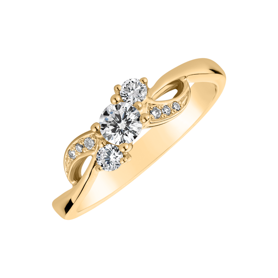 Prsteň s diamantmi Maia