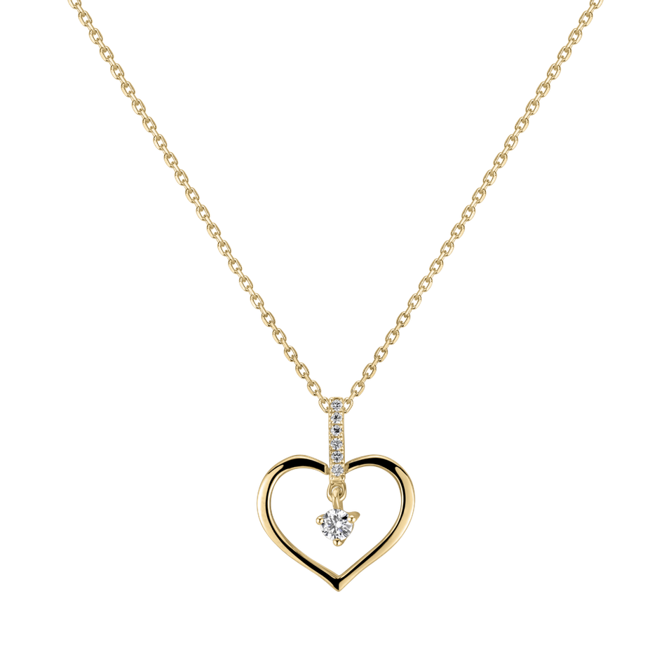 Přívěsok s diamantmi Daleth