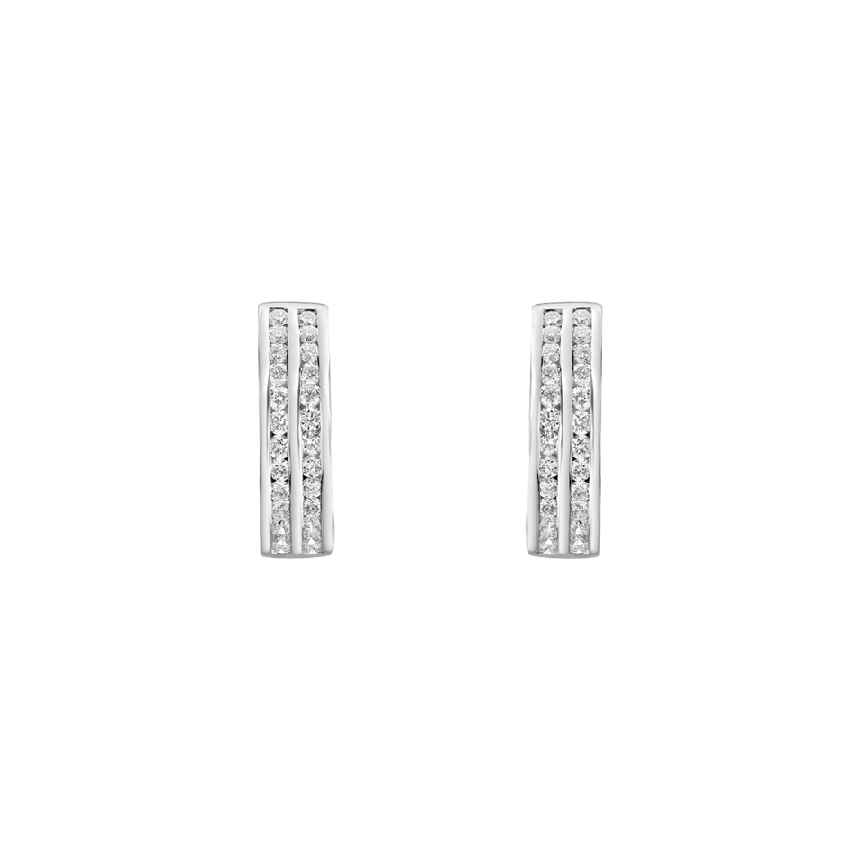 Náušnice s diamantmi Clarity Circle