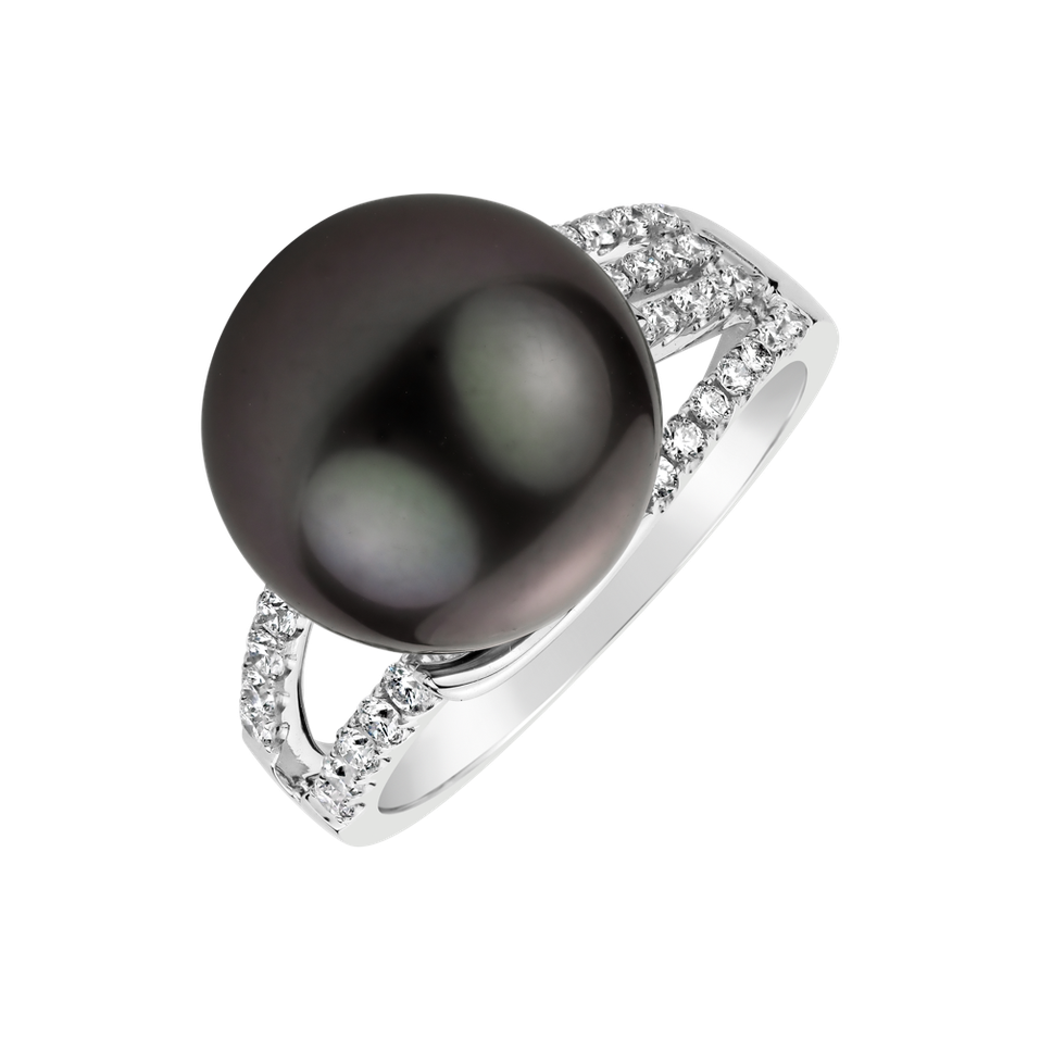 Prsteň s perlou a diamantmi Jarvis