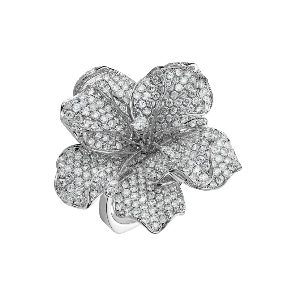 Prsteň s diamantmi Ice Magnolia