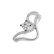 Prsteň s diamantmi Brilliant Snake2
