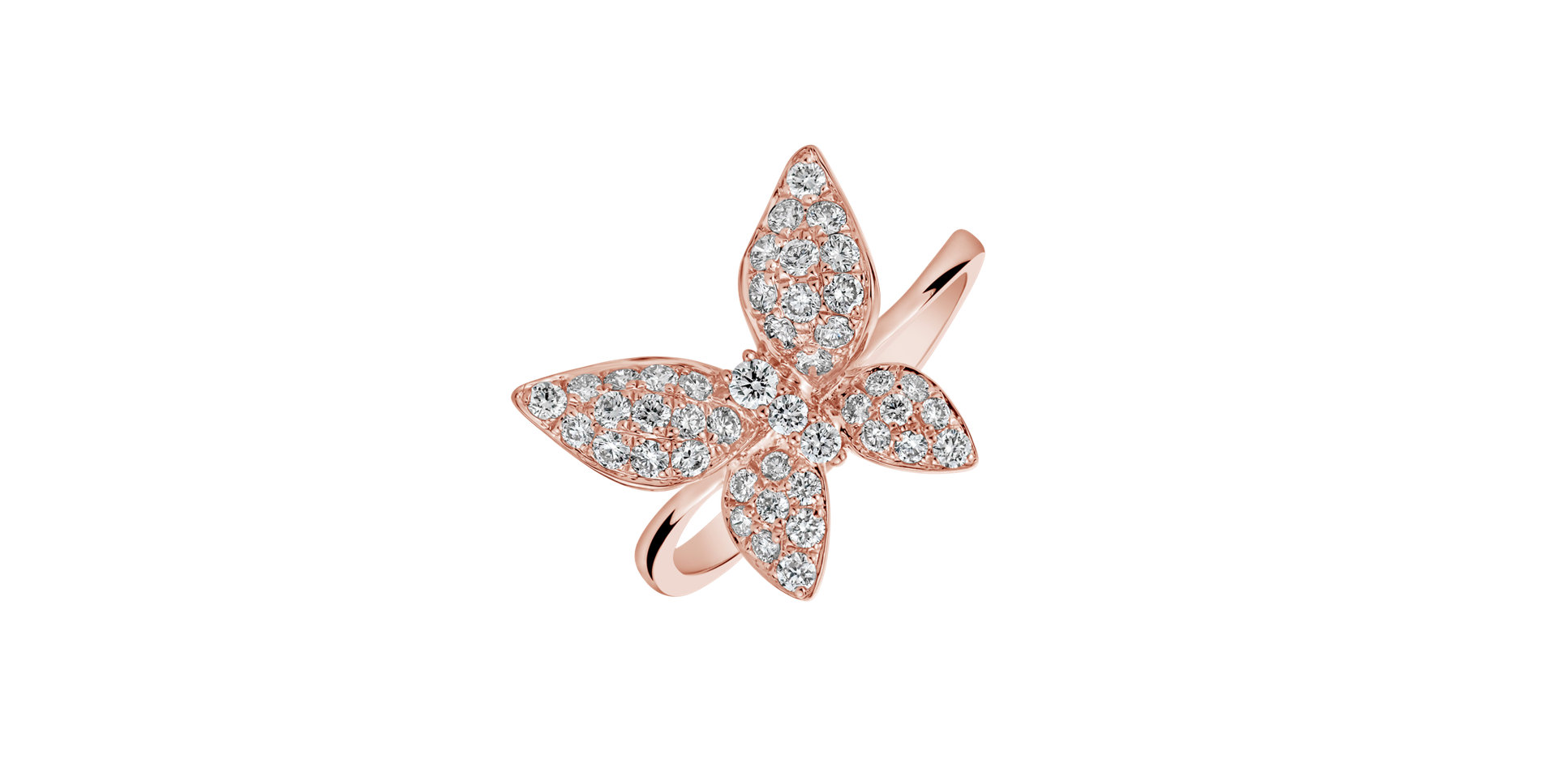 Prsteň s diamantmi Freedom of Romance