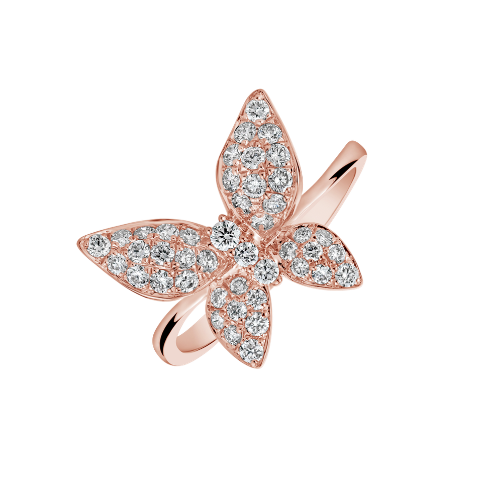 Prsteň s diamantmi Freedom of Romance