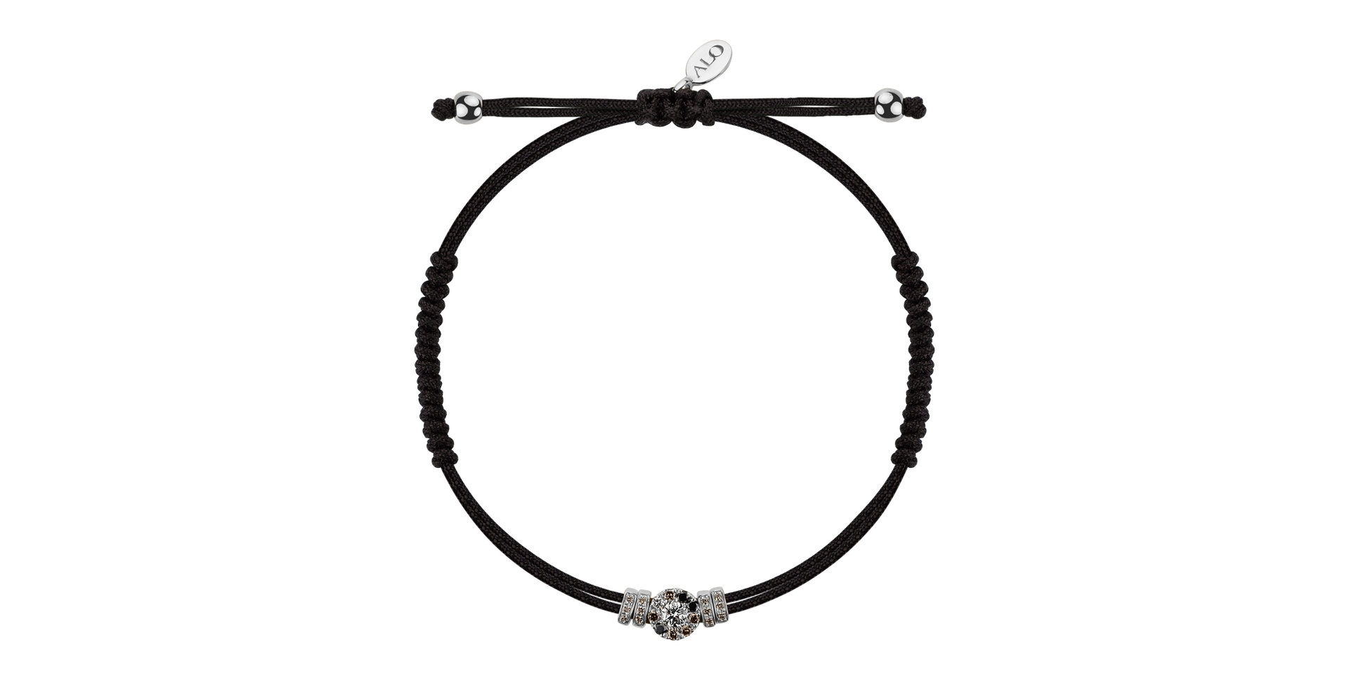 Náramok s farebnými diamantmi Shamballa