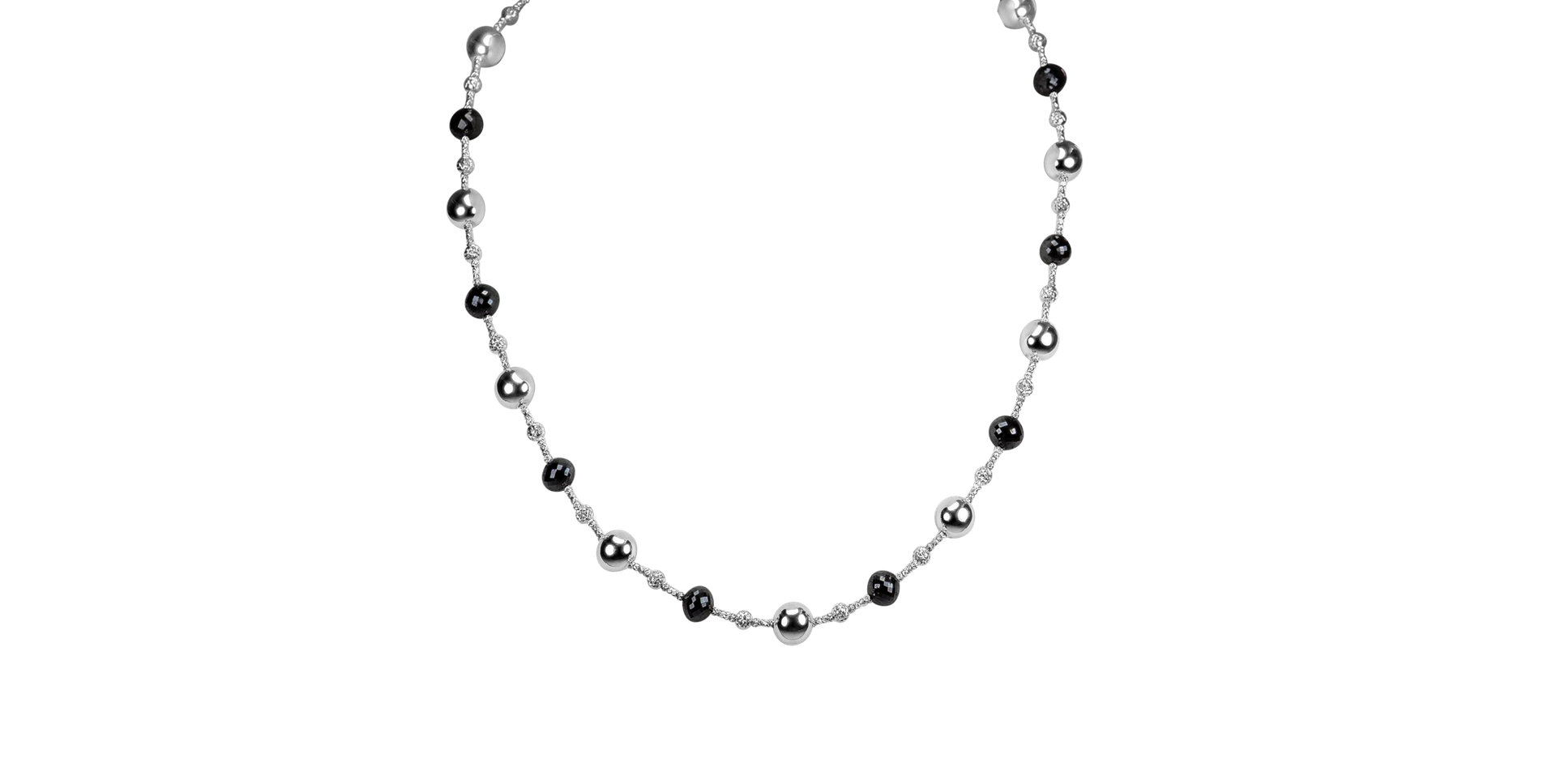 Náhrdelník s čiernymi diamantmi Seraph Symphony