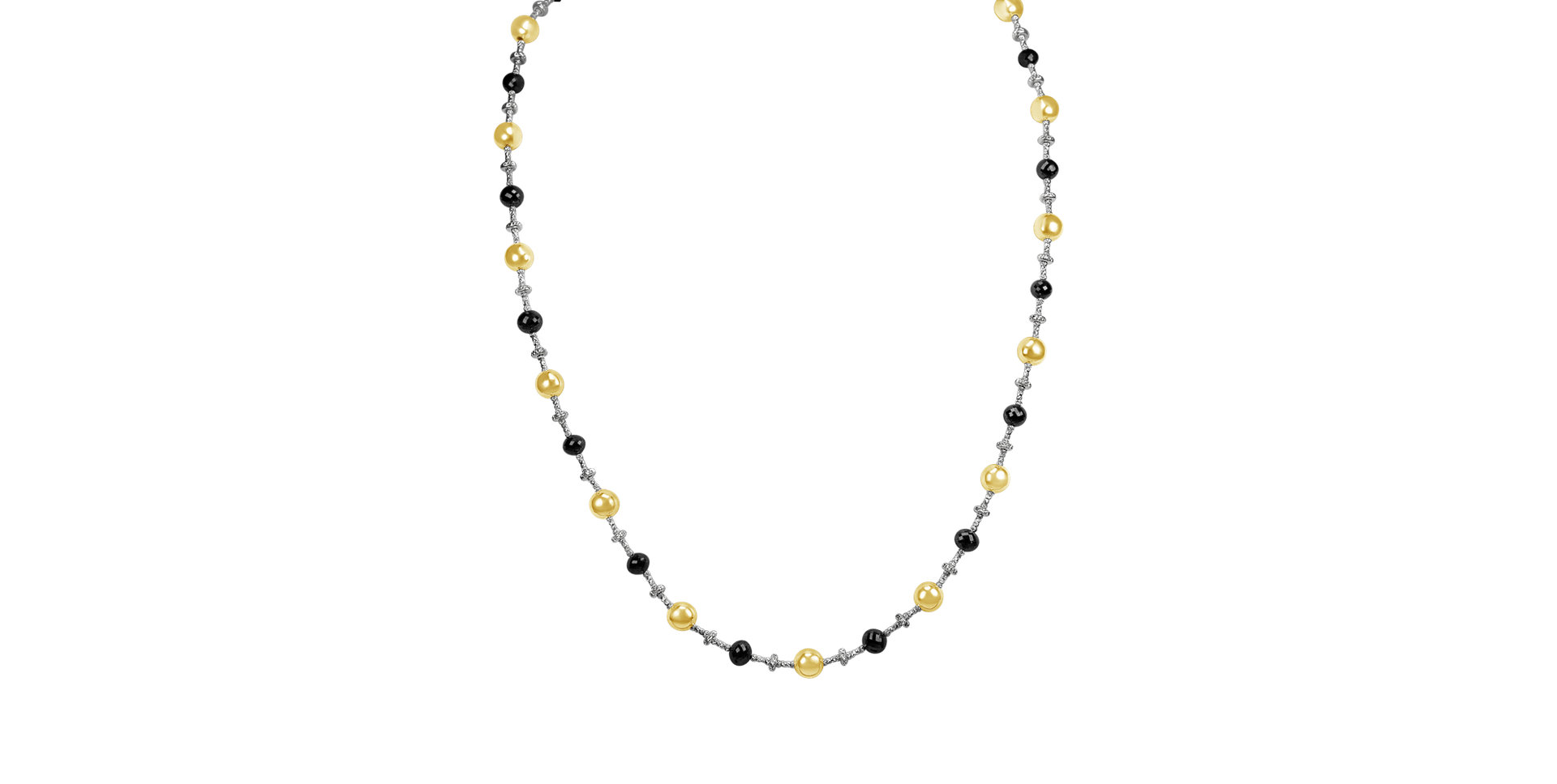 Náhrdelník s čiernymi diamantmi Glorious Marvel