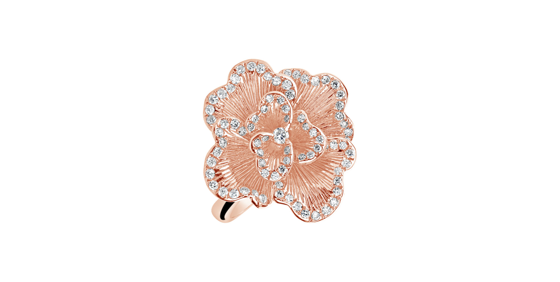 Prsteň s diamantmi Moonlight Jasmine