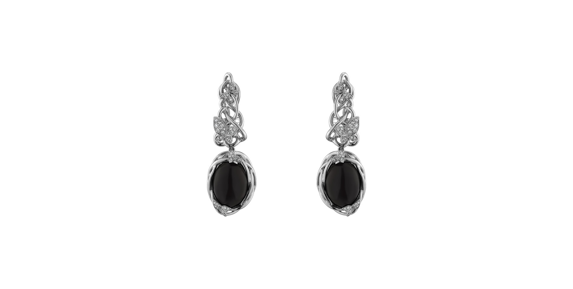 Náušnice s mesačným kameňom a diamantmi Balance Sheet