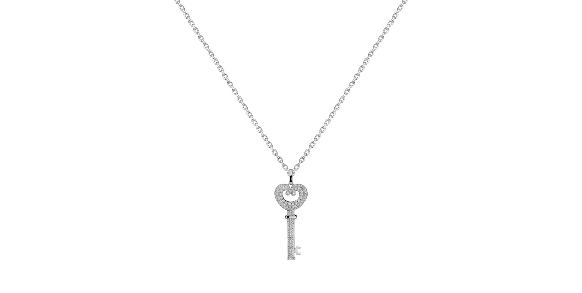 Přívěsok s diamantmi Lovely Key