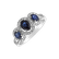 Prsteň so zafírmi a diamantmi Luxury of Sapphire2