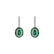 Náušnice s diamantmi a smaragdmi Courage2