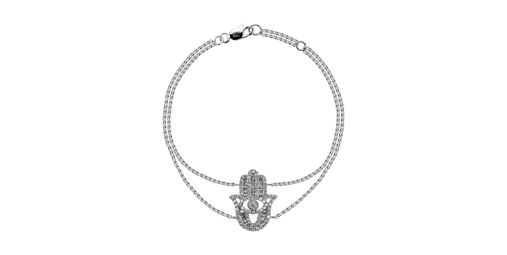 Náramok s diamantmi Diamond Hamsa