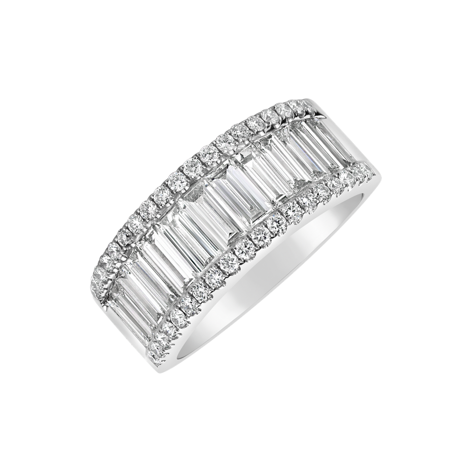 Prsteň s diamantmi Midnight Line