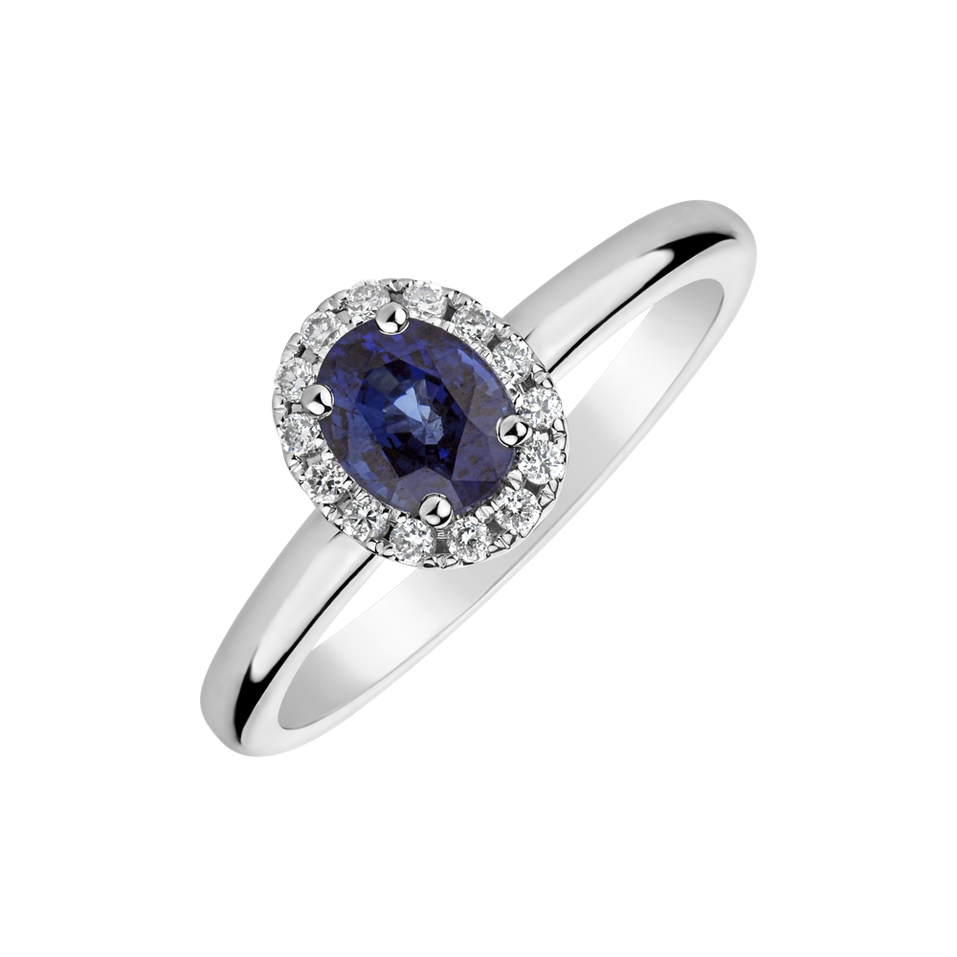 Prsteň s zafírom a diamantmi Sapphire Majesty