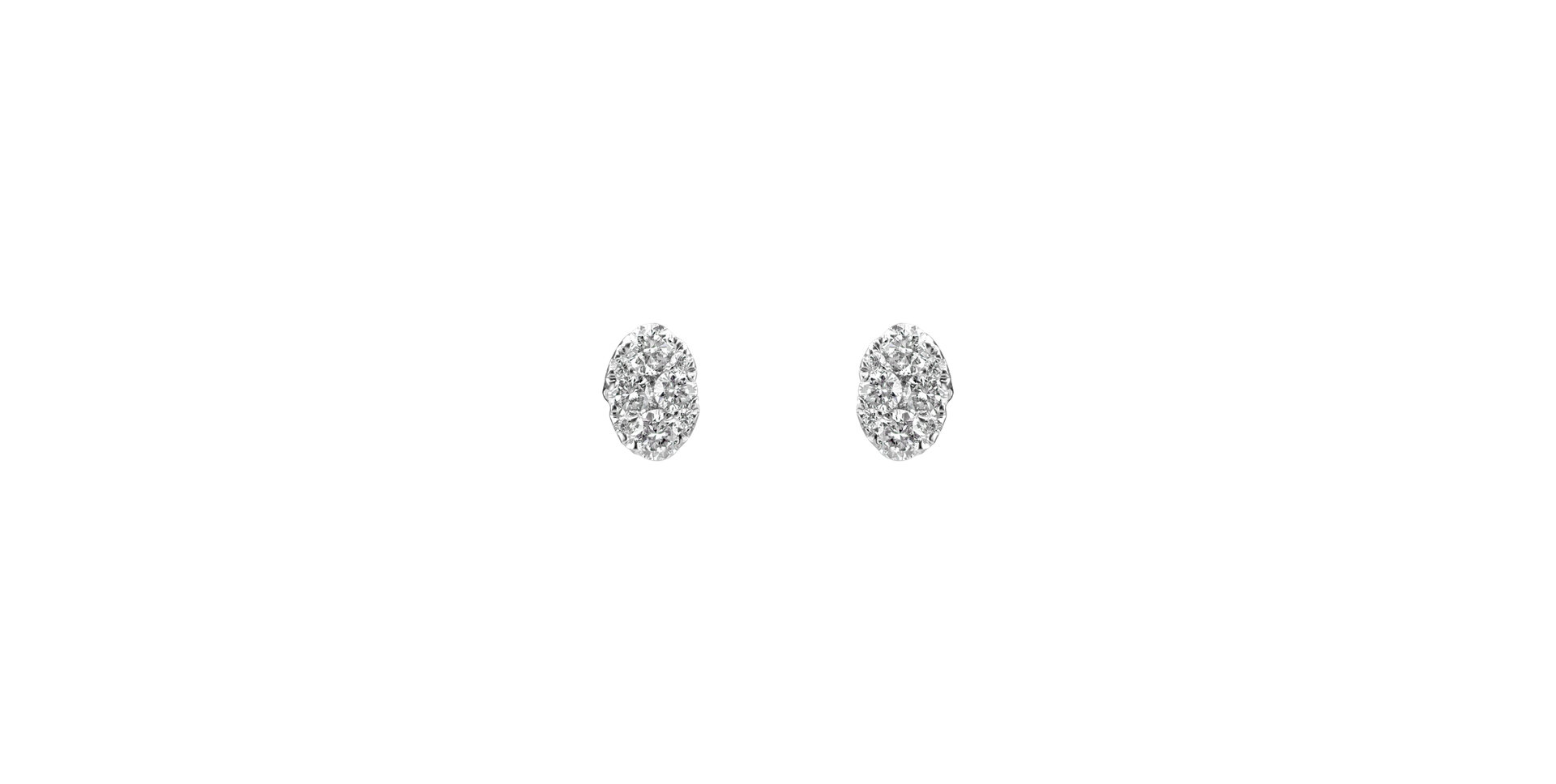 Náušnice s diamantmi Luxury Droplet