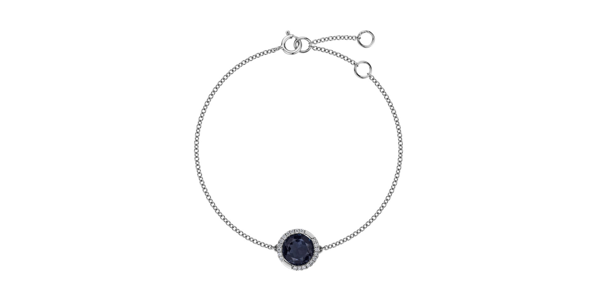 Náramok s topásom a diamantmi Midnight Alchemy