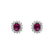 Náušnice s rubínom a diamantmi Desire Star2