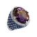 Prsteň s ametystom, diamantmi a zafírmi Renaissance Mosaic2