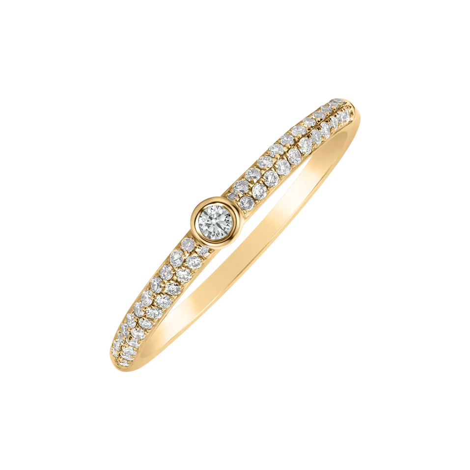 Prsteň s diamantmi Angel Ray