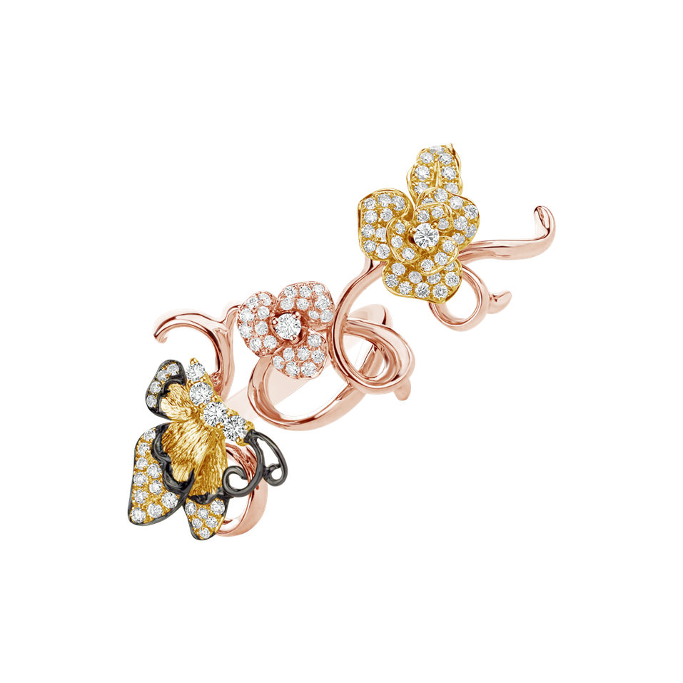 Prsteň s diamantmi Venus Garden