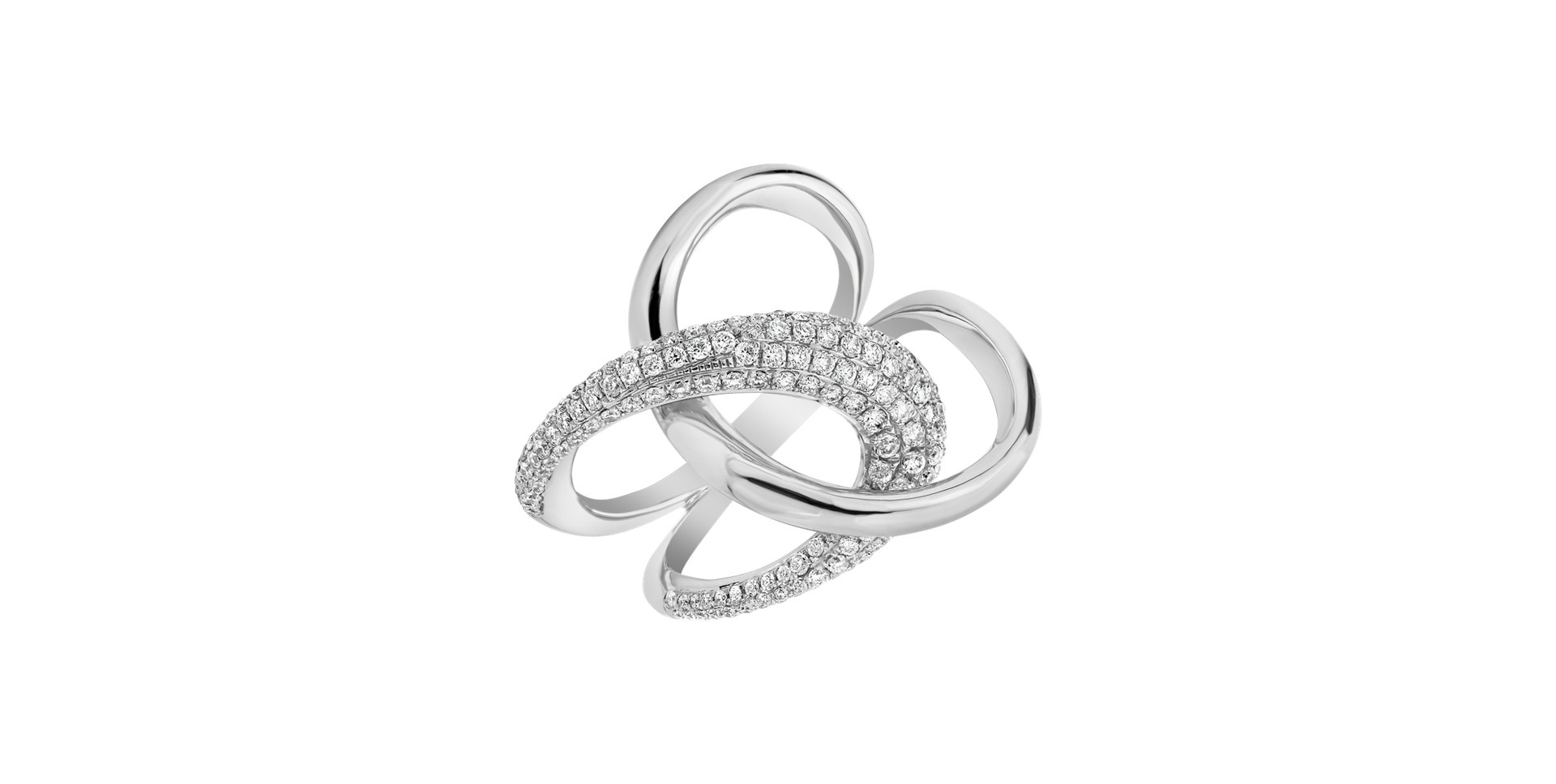 Prsteň s diamantmi Tangled Diamond