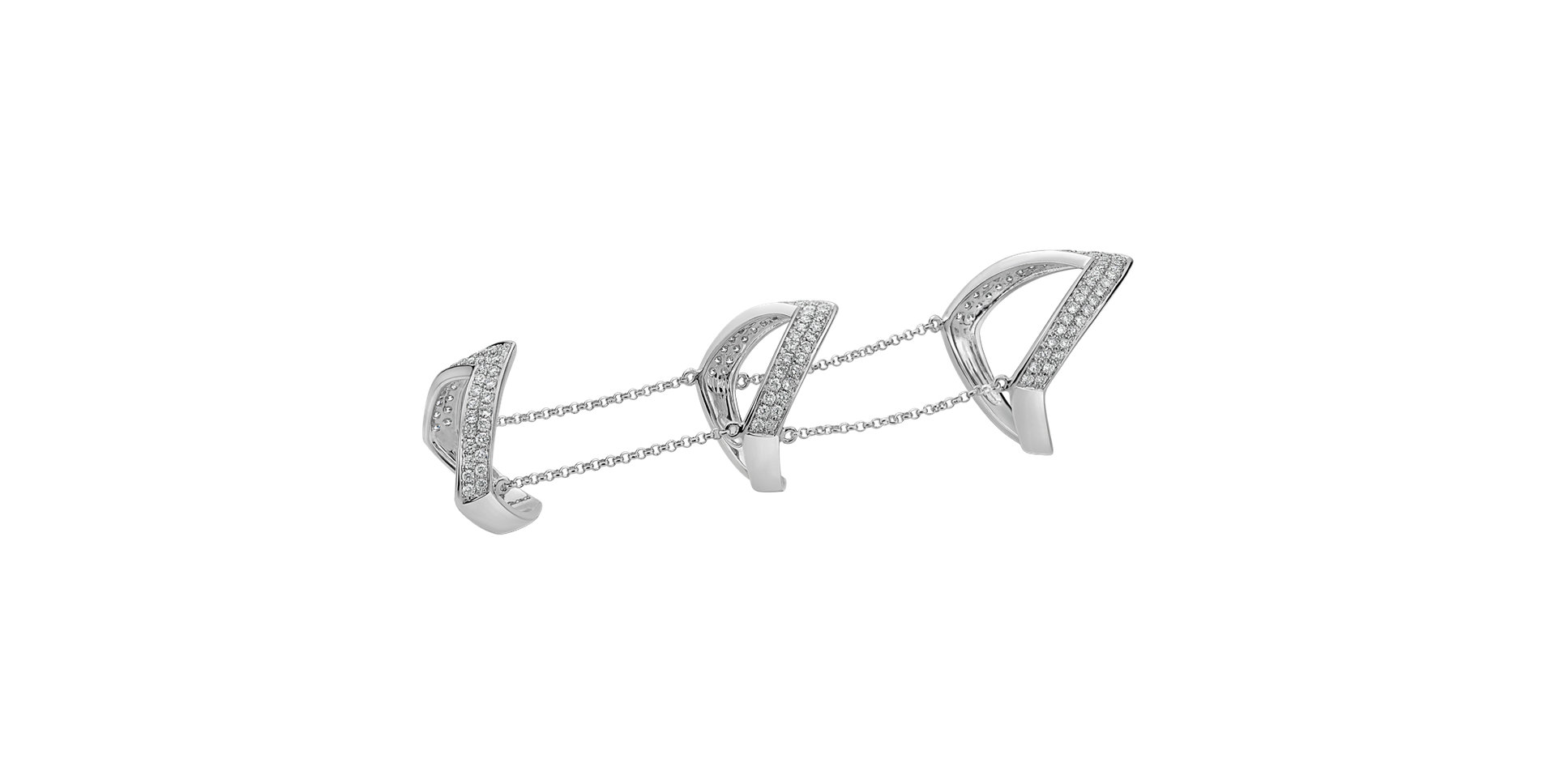 Prsteň s diamantmi Sharp Theano