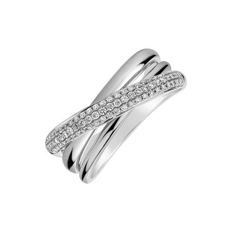 Prsteň s diamantmi Diabolical Labyrinth