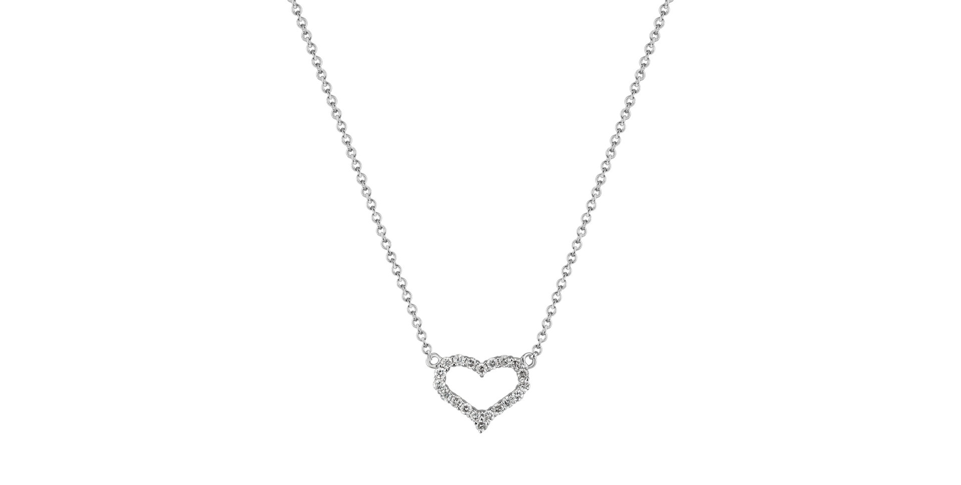 Náhrdelník s diamantmi Glorious Heart