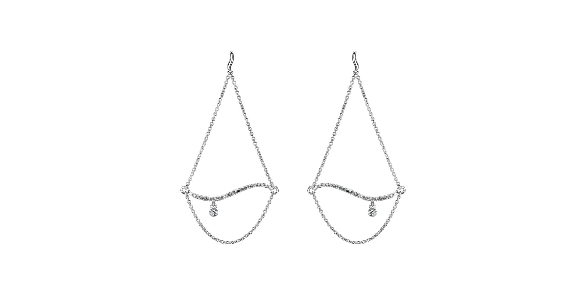 Náušnice s diamantmi Dazzling Allure