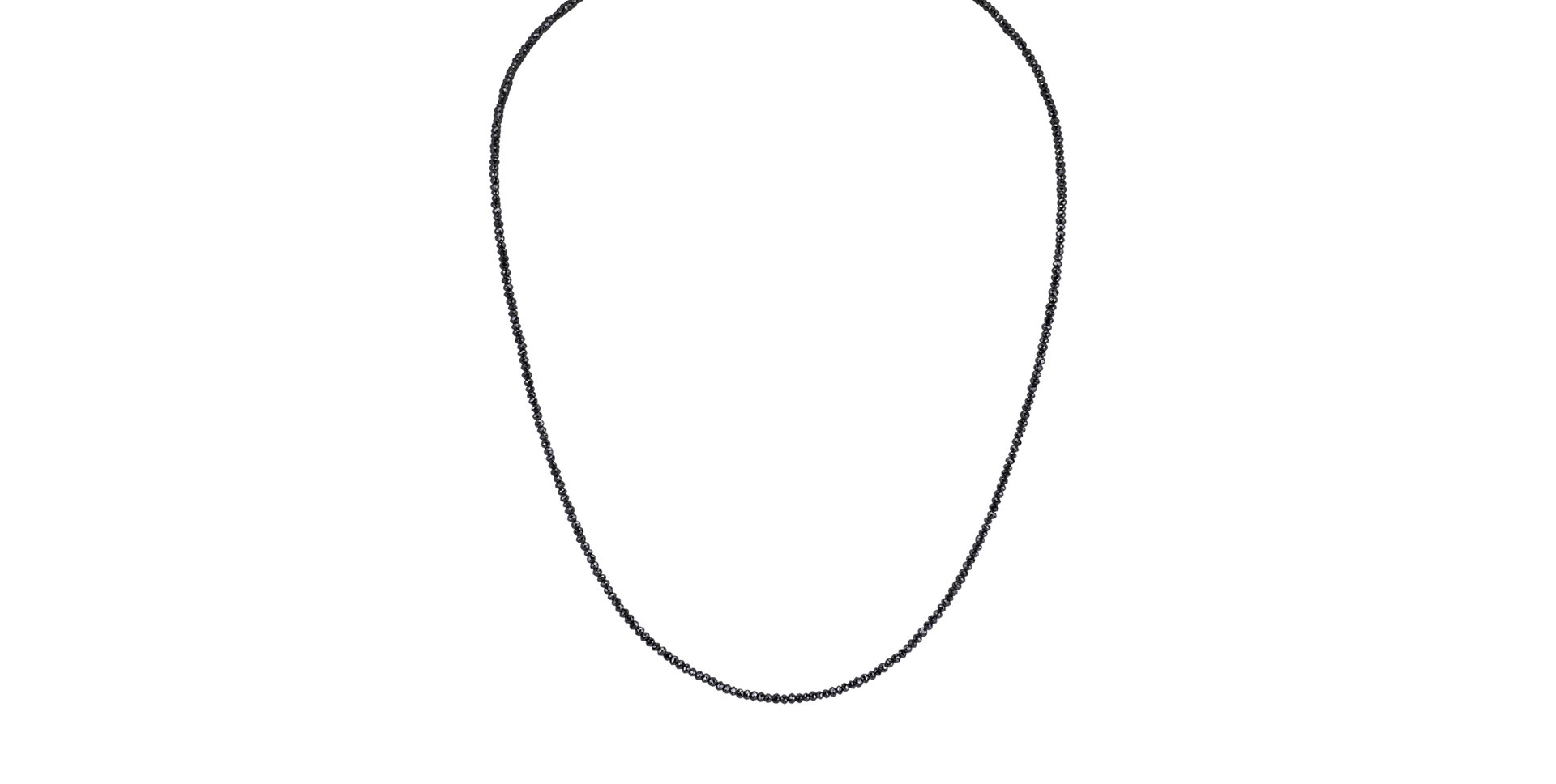 Náhrdelník s čiernymi diamantmi Night Jewel