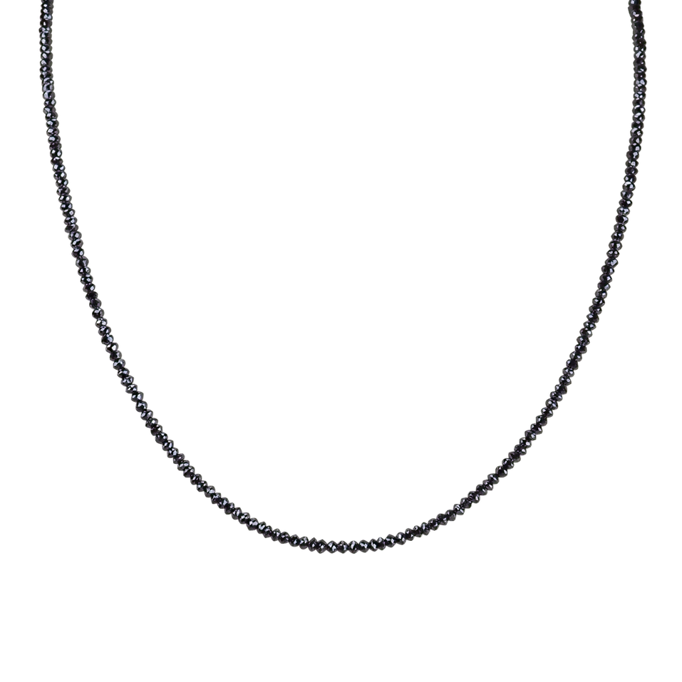 Náhrdelník s čiernymi diamantmi Night Jewel