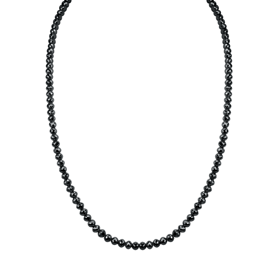 Náhrdelník s čiernymi diamantmi Night Jewel