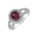 Prsteň s turmalínom a diamantmi Red Desire2