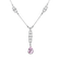 Náhrdelník s kunzitom a diamantmi Purple Lonely2