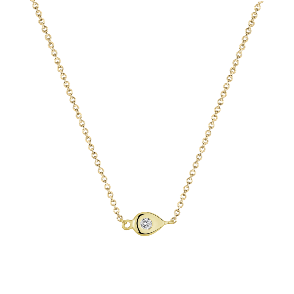 Náhrdelník s diamantom Rain Dots