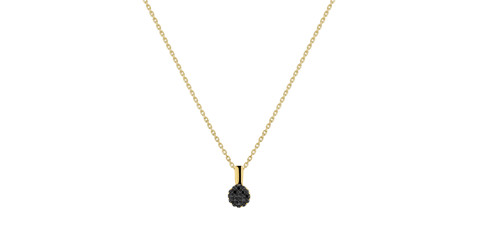 Přívěsok s čiernymi diamantmi Radiant Requiem