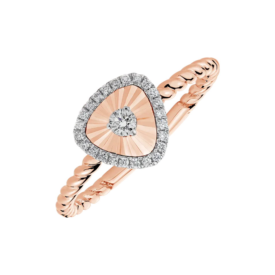 Prsteň s diamantmi Luxury Caress