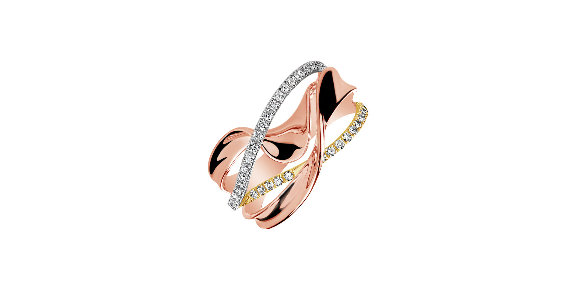 Prsteň s diamantmi Amelia