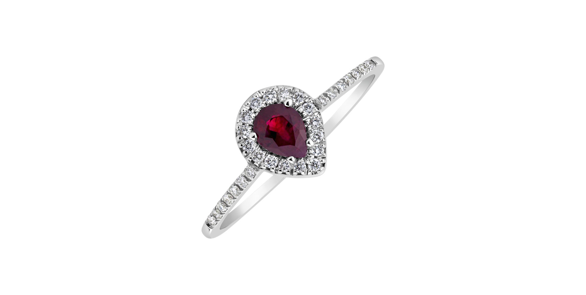 Prsteň s rubínom a diamantmi Sovereign Shine