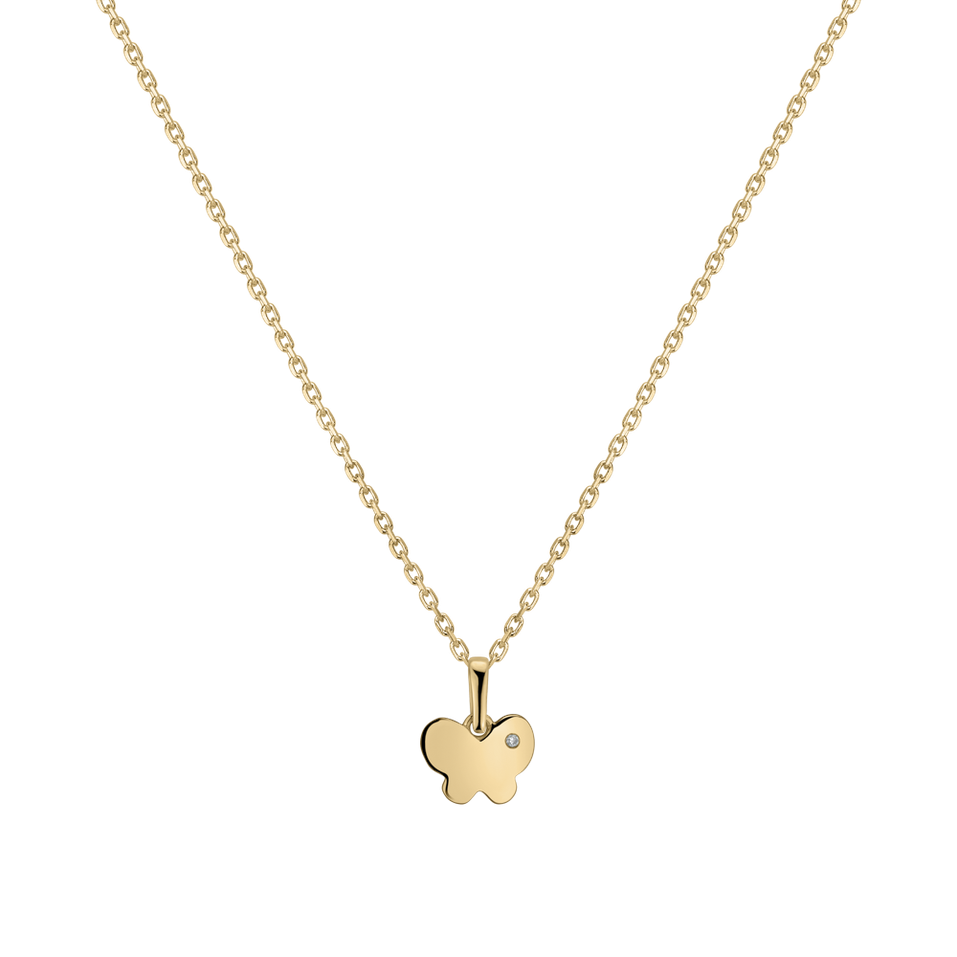 Dětský Přívěsok s diamantom Daydream Butterfly