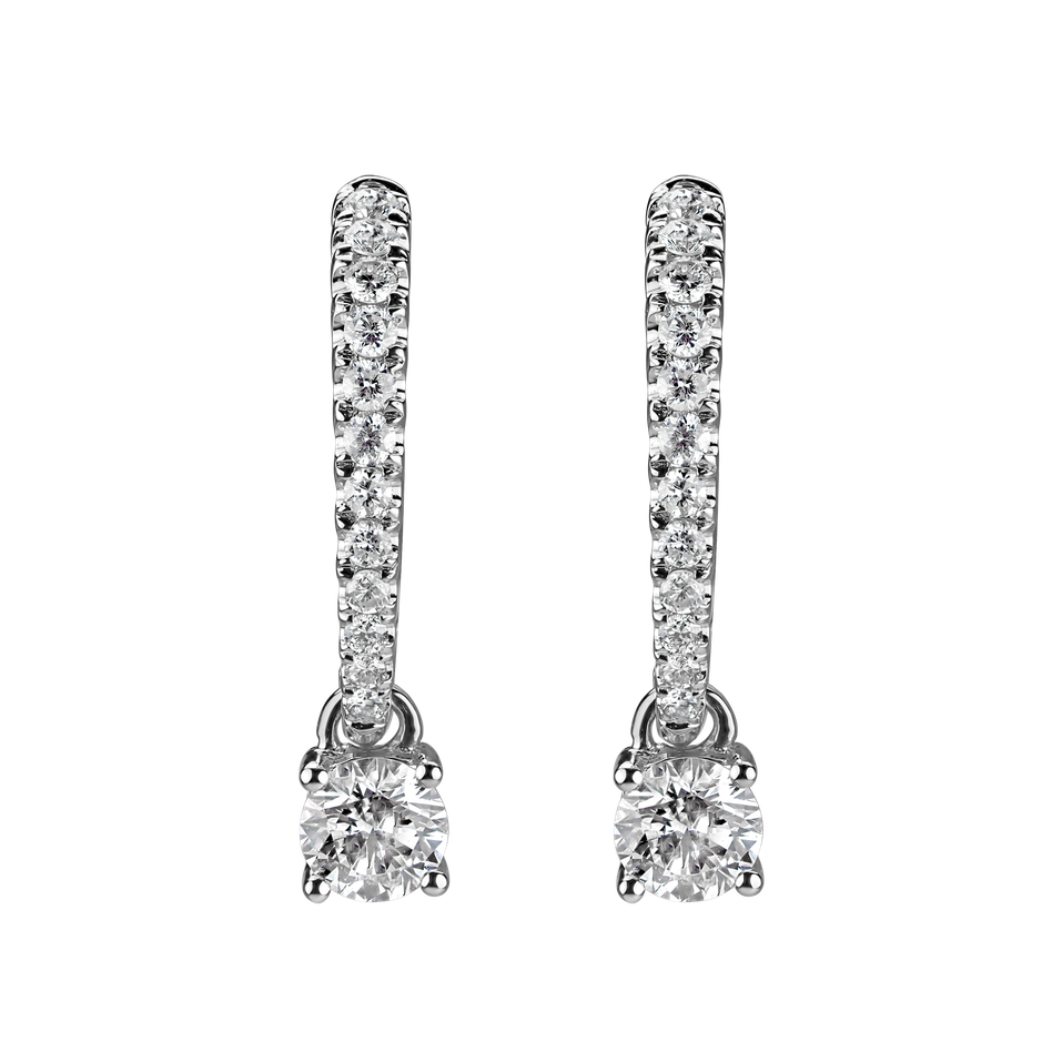 Náušnice s diamantmi Queen Elena