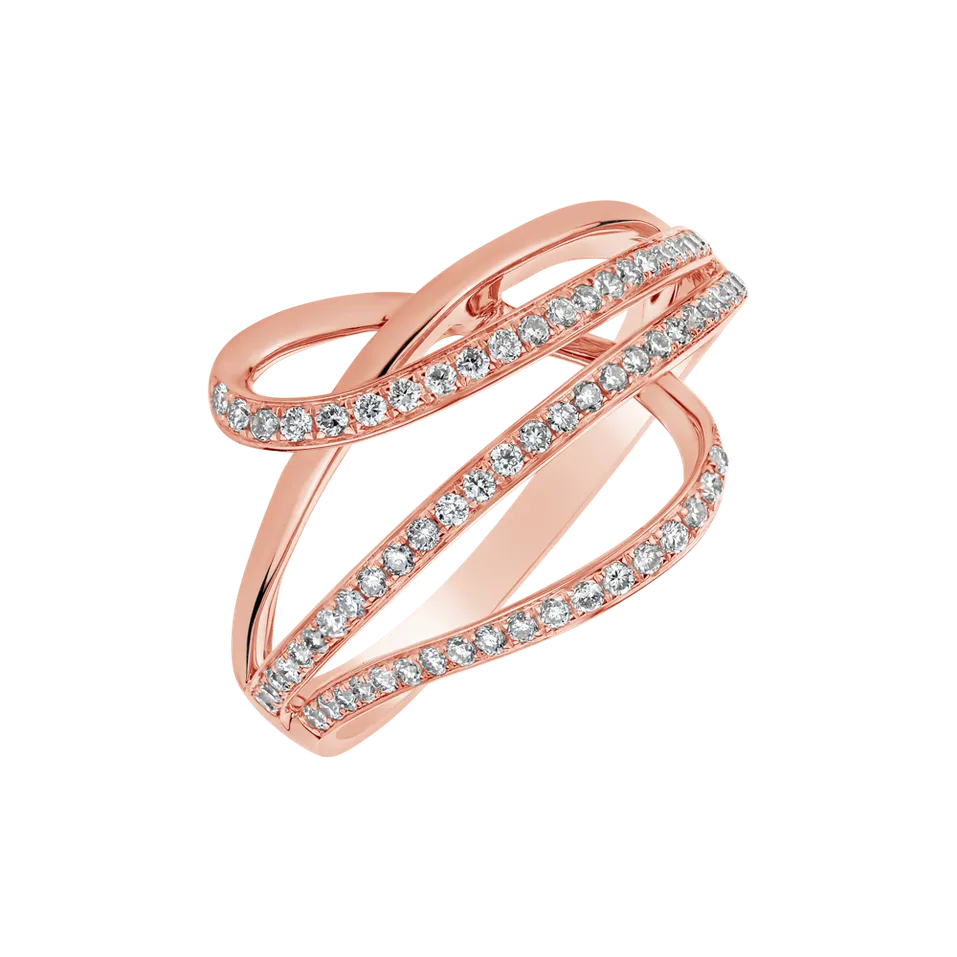 Prsteň s diamantmi Sparkling Constellation