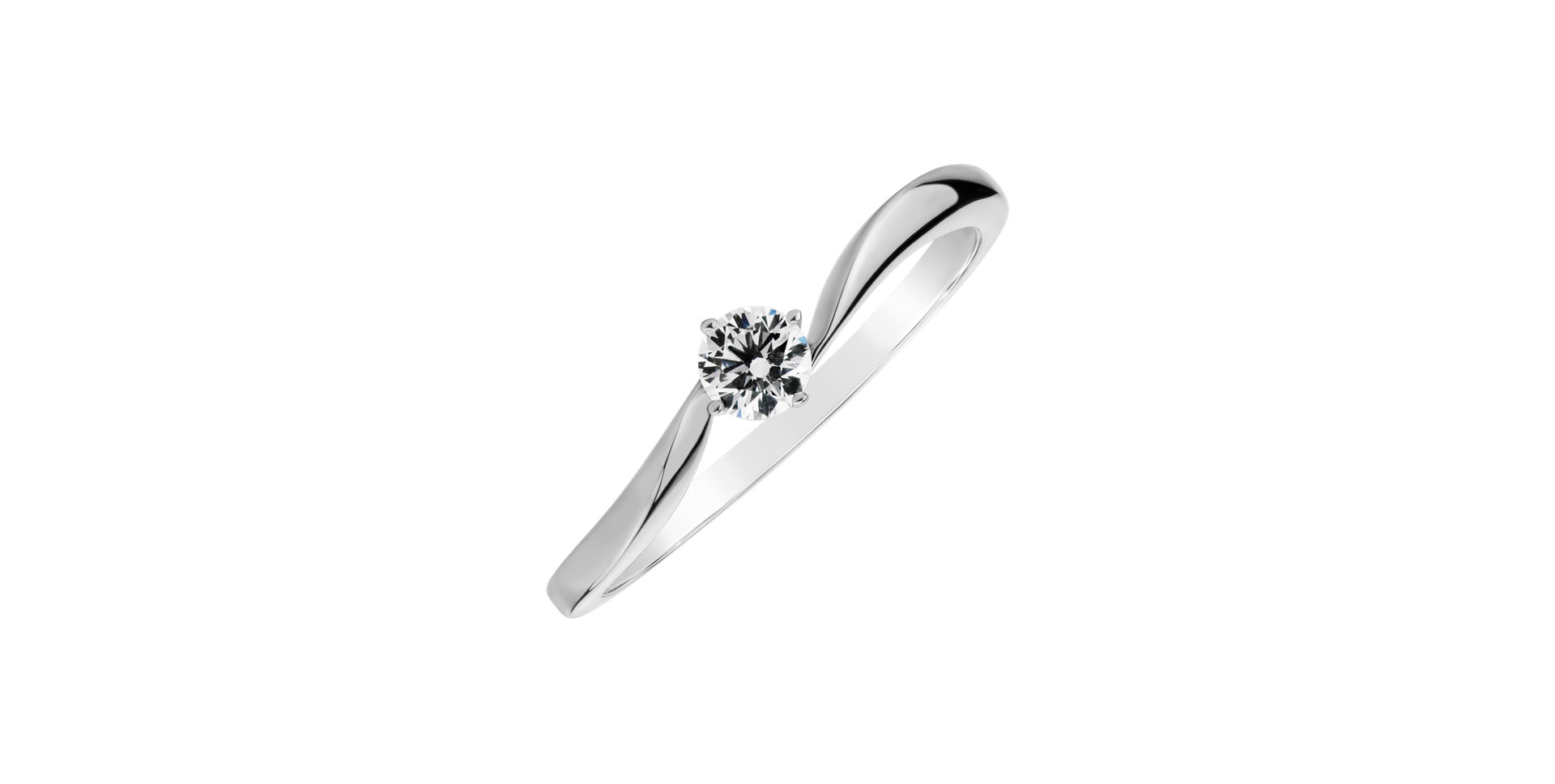 Prsteň s diamantom Love Rhytm