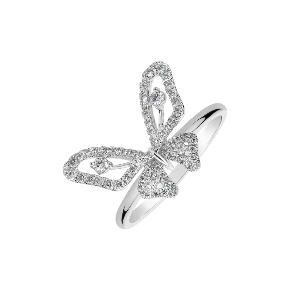 Prsteň s diamantmi Enticing Papillon