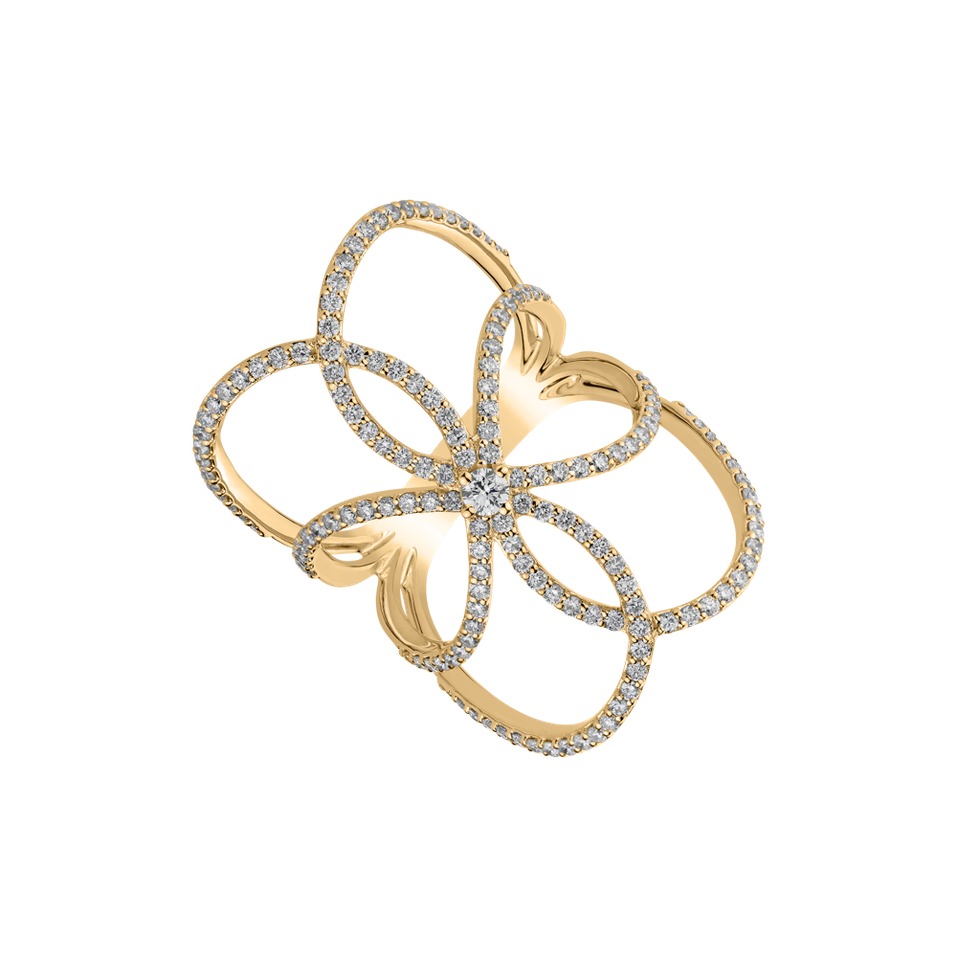 Prsteň s diamantmi Goddess Artemis