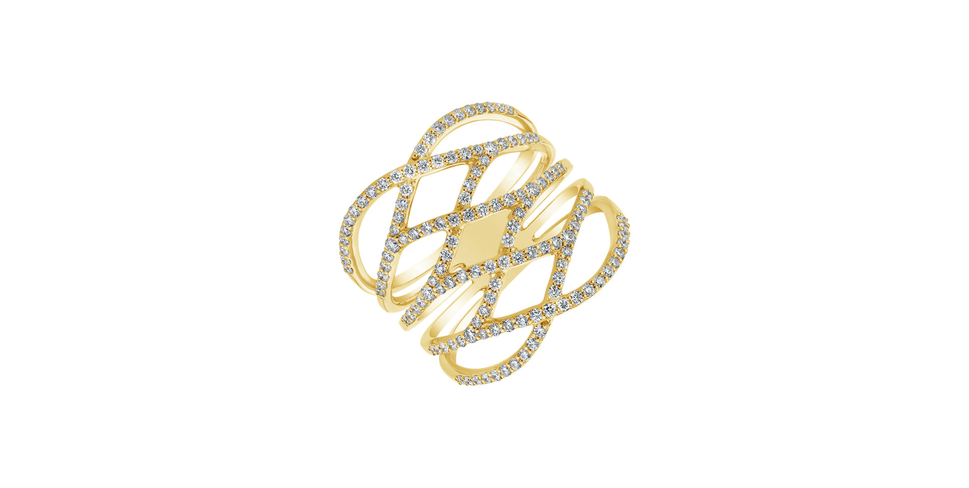 Prsteň s diamantmi Goddess Antheia